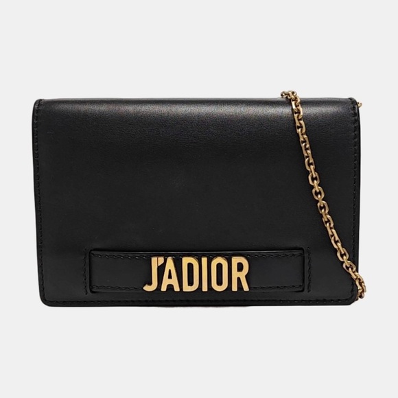 Dior Handbags - CHRISTIAN DIOR Calfskin J’Adior Chain Flap Bag Black and Red both available